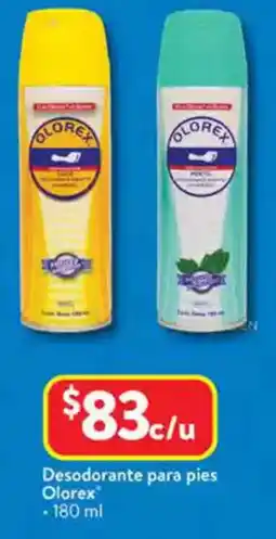 Walmart Olorex desodorante para pies oferta