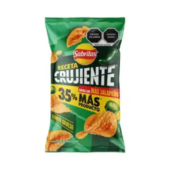 Farmacias Benavides Papas Receta Crujiente Jalapeño 57gr oferta