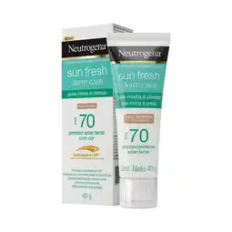 Farmacias YZA NEUTROGENA SUN PROTECTOR SOLAR FACIAL FRESH FPS50+ MEDIO 40G oferta
