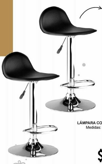 Sodimac Homecenter Set 2 silla bar circle negro oferta