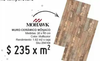 Muro cerámico mónaco beige 30x60 cm