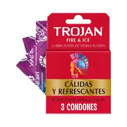 Farmacias Benavides Condones Fire y Ice Lubricante de Doble Acción oferta