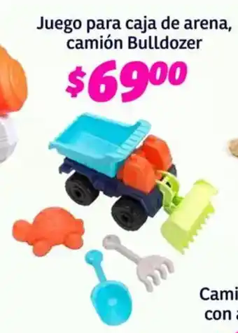 Soriana Híper Bulldozer juego para caja de arena, camión oferta