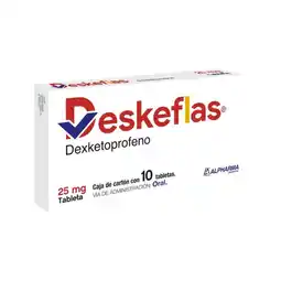 Farmacias YZA Deskeflas 25Mg 10 Tabs oferta