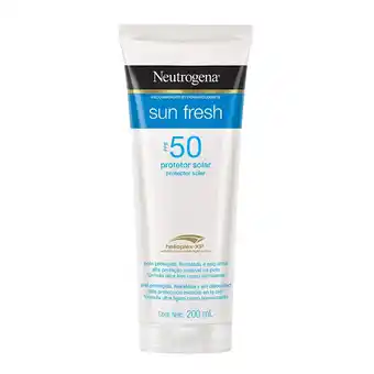 Farmacias YZA NEUTROGENA SUN FRESH FPS50 PROTECTOR SOLAR CORPORAL 200ML oferta