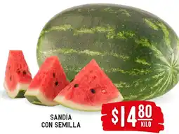 Soriana Híper Sandía con semilla oferta