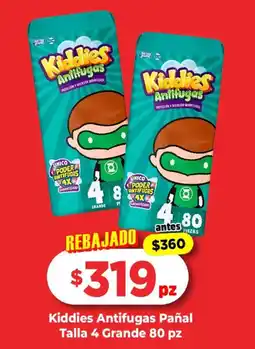 Kiddies Antifugas Pañal Talla 4 Grande
