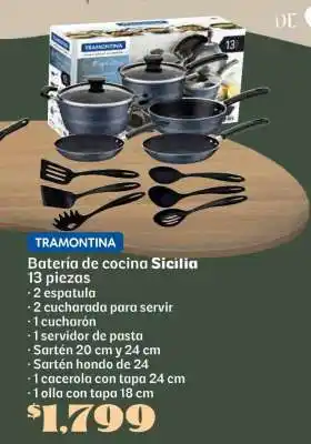 Soriana Híper Batería de cocina Sicilia oferta