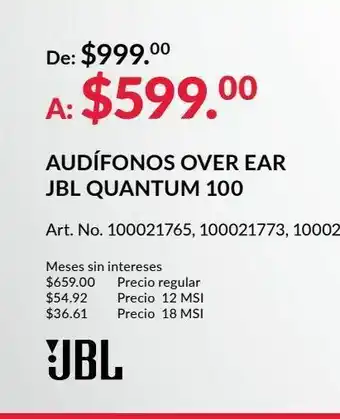 Audifonos over ear jbl