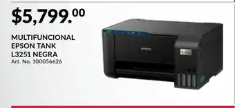 Impresora multifuncional epson ecotank l3251 / inyección de tinta / color / wifi / usb