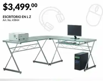 HP Escritorio l office depot z / plata / cristal / acero oferta