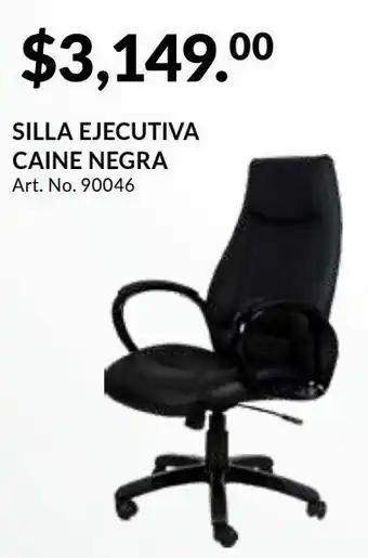 Silla de oficina caibe negra