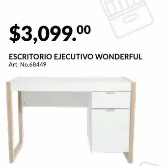 Escritorio ejecutivo red top wonderful / blanco / mdf laminado