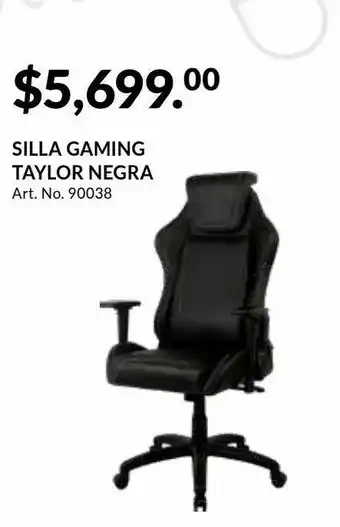 HP Silla gaming taylor negra oferta