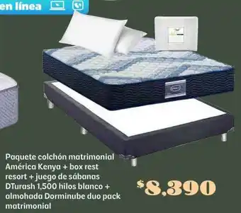 Soriana Híper Paquete colchón matrimonial América Kenya oferta