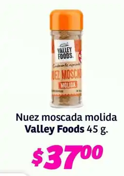 Soriana Súper Nuez moscada molida Valley Foods 45 g oferta