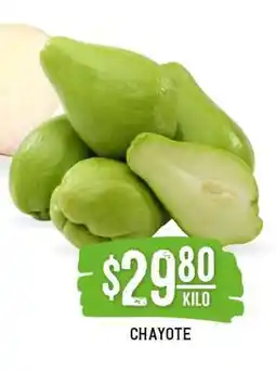 Soriana Súper Chayote oferta
