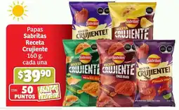 Soriana Híper Papas Sabritas Receta Crujiente oferta