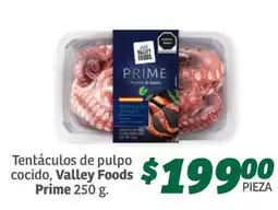Soriana Súper Tentáculos de pulpo cocido, Valley Foods Prime 250 g oferta