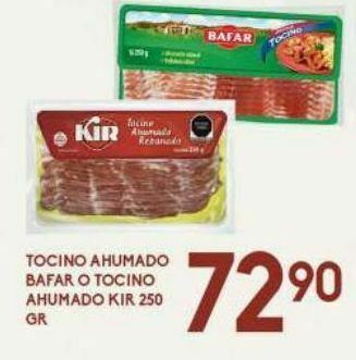 Alsuper Tocino ahumado bafar oferta