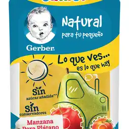 Farmacias YZA Gerber Papilla Pouch Manzana, Pera, Plátano, Durazno 120g oferta