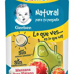 Farmacias YZA Gerber Papilla Pouch Manzana, Pera, Plátano, Durazno 120g oferta