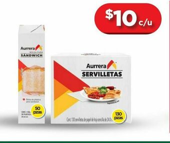 Servilletas aurrera