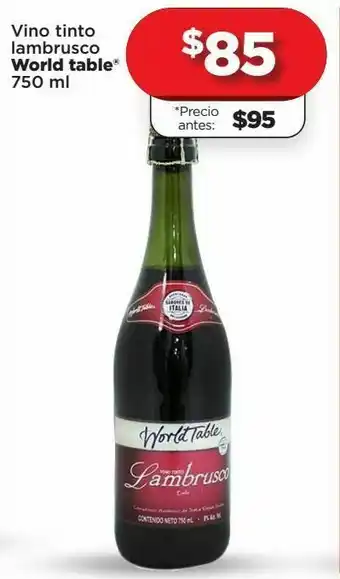 Bodega Aurrerá Vino tinto world table oferta