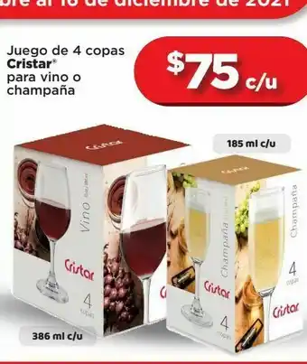 Copas cristal