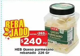 Heb queso parmesano rebanado 226 gr