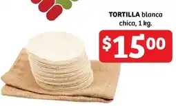 Soriana Híper TORTILLA blanca chica oferta
