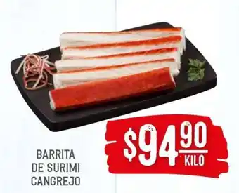 Soriana Híper Barrita de surimi cangrejo oferta