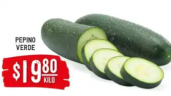 Soriana Híper Pepino verde oferta