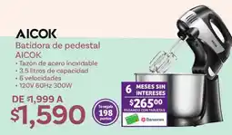 Soriana Híper Batidora de pedestal AICOK oferta