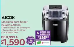 Soriana Híper Máquina para hacer helados AICOK oferta