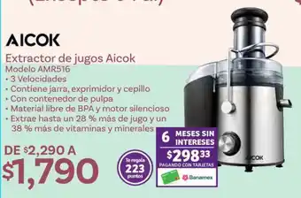 Soriana Híper Extractor de jugos AICOK oferta