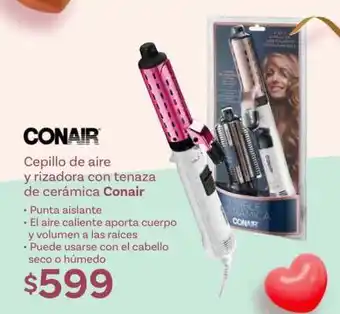 Soriana Híper Cepillo de aire y rizadora con tenaza de cerámica Conair oferta
