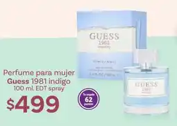 Soriana Híper Perfume para mujer Guess 1981 indigo oferta