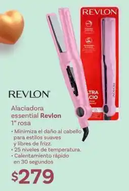 Soriana Híper Alaciadora essential Revlon 1” rosa oferta