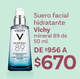 Soriana Híper Suero facial hidratante Vichy mineral 89 de 50 ml oferta