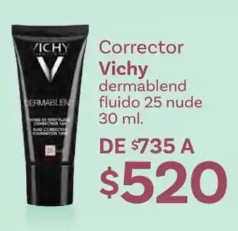 Soriana Híper Corrector Vichy dermablend fluido 25 nude 30 ml oferta