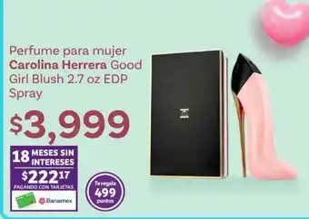Soriana Híper Perfume para mujer Carolina Herrera Good Girl Blush 2.7 oz EDP Spray oferta