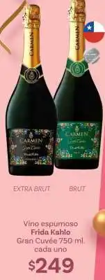 Soriana Híper Vino espumoso Frida Kahlo Gran Cuvée 750 ml oferta