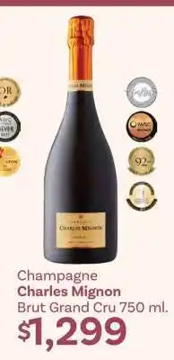 Soriana Híper Champagne Charles Mignon oferta