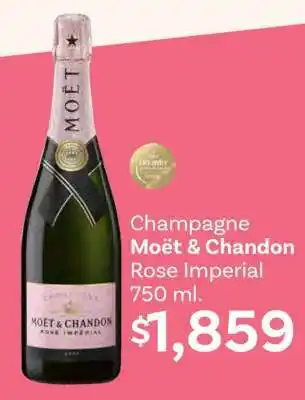 Soriana Híper Champagne Moët & Chandon Rose Imperial 750 ml oferta