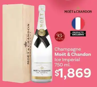 Soriana Híper Champagne Moët & Chandon Ice Imperial 750 ml oferta