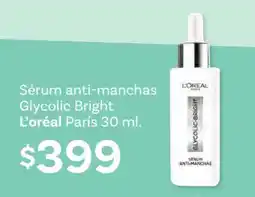 Soriana Híper Sérum anti-manchas Glycolic Bright L'oréal París 30 ml oferta
