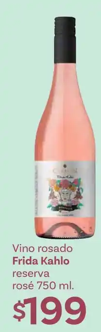 Soriana Híper Vino rosado Frida Kahlo reserva rosé 750 ml oferta