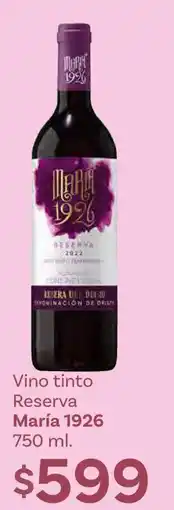Soriana Híper Vino tinto Reserva María 1926 oferta