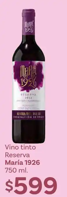 Soriana Híper Vino tinto Reserva María 1926 oferta
